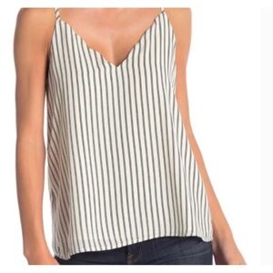 Socialite Black and White Striped Camisole